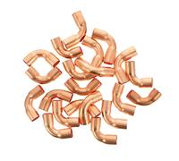 EXCEART 20pezzi Raccordo in Rame Gomito Connettore in Rame Per Aria Condizionata Giunto in Resistente Alla Corrosion Temperature Pressioni