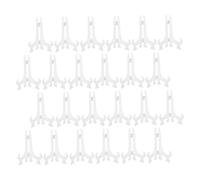 EXCEART 24 Pezzi Espositore Trasparente per Piatti e Immagini Cavalletto Compatto e Facile da Usare per Decorazioni Tavolo Casa Matrimoni e Compleanni