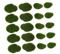 EXCEART 24 Pezzi Rocce Artificiali Muschio Finte per Micro Paesaggi Decorazione Giardino Piante Bonsai Acquari Vari Formati Realistiche Naturali