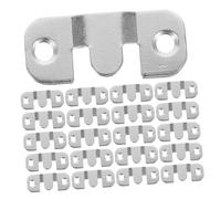 EXCEART 24 Pezzi Z Clip in Acciaio Inossidabile con Supporti Montaggio Scomparsa Antiscivolo per Cornici Grandi Specchi e Staffe Interbloccanti per Appendere e