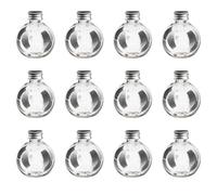 EXCEART 25pezzi Bottiglie Trasparenti Da Forma Di Bulbo Per Decorazioni Natalizie e Festive Contenitori Versatili Per Crafting e Feste Con Random