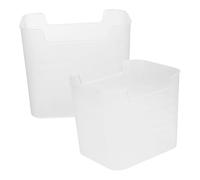 EXCEART 2pezzi Contenitori Trasparenti Per Frigorifero Scatole Salvaspazio Per Organizzazione Frigo Contenitori Per Frutta e Verdura Per Cucina e Conservazione Alimentare