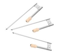 EXCEART 3 Pezzi Atomizzatori a Bocca in Acciaio Inossidabile, Spruzzatore Manuale Portatile con Ugello in Legno, per Applicazione Smalto Ceramico in Laboratori di Ceramica Rurali