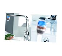 EXCEART 3 Pezzi Filtro per Rubinetto Acqua Domestico Depuratore Compatto per Rubinetti Circolari Facile da Installare Resistente alla Ruggine con Filtro Multistrato per
