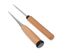 EXCEART 3 Set Accessori per Punch di Lana Maniglia Attrezzo Cucito Strumento Punteruolo Strumenti E Cucitura Cucire Kit Cuciture Tappezzeria Punker Punteruoli Brown di Legno 2 Pezzi*3