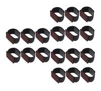 EXCEART 3 Set Protezioni Per Pavimenti Per Sedie Per Legno Duro Coperture Dei Piedi Della Sedia Protezioni Per Il Pavimento Delle Gambe Delle Feci Nero Stoffa 6 Pezzi*3