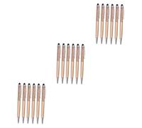 EXCEART 3 Set Touch Screen Diamante Condensatore Stilo Penna A Sfera Penne Di Cristallo Glitter Gel Punta Morbida Scuola Ufficio Metallo Dorato 6 Pz*3