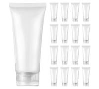 EXCEART 30 pezzi di tubi vuoti ricaricabili in plastica da 20 ml, bottiglie con tappo a scatto, contenitori per creme cosmetiche, lozioni e shampoo per viaggi