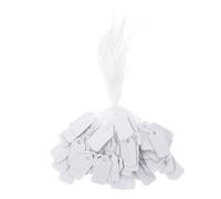 EXCEART 300 pezzi Cartellini per Gioielli con Stringa Etichette Scrivibili Carta per Marcatura e Presentazione e Resistente per Etichettatura Gioielli