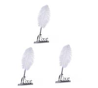 EXCEART 3pezzi Penne Da Firmare Elegante Con Supporto Metallo Love Per Matrimonio e Cerimonie Speciali Accessorio Unico Per La Registrazione Degli Ospiti