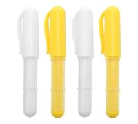 EXCEART 4 Pezzi Pennarello per Tessuti Cancellabile Grip Confortevole e Polvere Plastica, Penna per Cucito e Quilting per Hobby e Artigianato Sartoriale