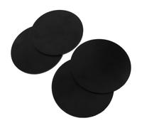 EXCEART 4 Pezzi Tappetino in Gomma Nero per Taglierino Campione Gsm Rotondo | Base di Supporto Uniforme, Facile da Pulire, Risultati Ripetibili, per Tipografie e Cartiere