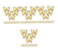 EXCEART 4 Set Ciondolo Farfalla Fabbricazione Farfalle Collana Potere Incantesimi Pendente Gioiello Ciondoli Fai Da Te Farfalla Pendenti Decorativi in cristallo Lega Yellow 10 Pezzi*4