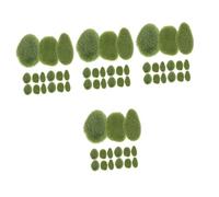 EXCEART 4 Set Pietra di Muschio Artificiale Beccucci Pinzette Ispessite Bruchi Pietre Muschiate per Piante Pietre Muschiate per Terrario Pietre di Muschio Verde Plastica Green 15 Pezzi * 4