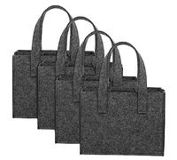 EXCEART 4pezzi Borsa Feltro Per Bottiglie Di Vino Pratica e Resistente Per Viaggi Picnic e Eventi Con Manico Portatile