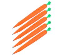 EXCEART 5 Pezzi Matita Meccanica a Carota Arancia 0,7mm in Plastica per | Design Ortaggio, Impugnatura Ergonomica, Ricarica Facile e Meno Rotture, Adatta a Scuola e Feste