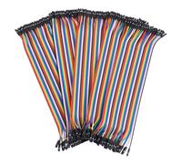 EXCEART 5 Pezzi Rainbow Jumper per Breadboard e PCB Collegamento e Riutilizzabili per Assemblaggi Elettronici Compatti