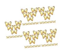 EXCEART 5 Set Ciondolo Farfalla Incantesimi Fabbricazione Potere Collana Farfalle Perle Di Cristallo Per L'artigianato Ciondolo A Forma Di Farfalla Da Appendere Yellow Bicchiere 10 Pezzi*5