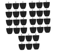 EXCEART 5 Set Tappetino Per Mobili Piedini Per Mobili Rimovibile Gambe Dei Mobili Livellatore Per Gambe Della Sedia Bianco Tampone Montante Piccolo Vite Nero Lega Di Zinco 6 Pezzi*5