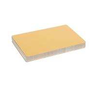 EXCEART 50 Pezzi Biglietti Visita in Alluminio per Incisione Targhetta in Metallo Robusto con Finitura Oro Chiaro Design Minimalista Professionale per Personalizzazione Laser Precisa