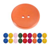 EXCEART 50 pezzi di bottoni rotondi in legno: bottoni vintage a due fori per progetti fai da te fatti a mano, artigianali rustici naturali per quilting, maglieria, creazione di biglietti e accessori