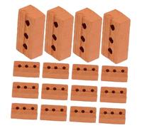 EXCEART 50 Pezzi Mattoncini in Miniatura per Modellismo Fai da Te Mattoncini Realistici per Giardinaggio e Diorami Accessori Vintage per Case delle