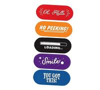 EXCEART 5Pezzi Coperchi Webcam Creativi Protezione della Privacy per Laptop e Smartphone Design Chic e Unico Accessorio per Uso Facile Installare e Non Invasivo