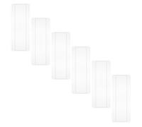 EXCEART 6 Pezzi Nail Sample Board con Tips Trasparenti Palette Colori per Nail Art Professionale Supporto Plastica Resistente per Saloni e Pratica Fai-da-te