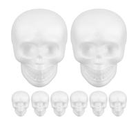 EXCEART 8 Pezzi Teschi in Polistirolo Espanso Colore Naturale Modelli di Teschio per Lavoretti Fai da Te Decorazioni Forma di Teschio Vintage per Feste di Halloween Ornamenti da Appendere