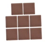 EXCEART 8 Pezzi tovaglietta tappo da tavolo nero piedini per mobili tappetino per sedia da scrivania cursori per sedie per pavimenti in moquette Gel di silice