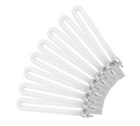 EXCEART 8 Pezzi Tubo Lampada UV da 9w in Vetro per Lampada Unghie, Luce Delicatamente Controllata, per Saloni di Bellezza Professionali e Manicure Fai-da-te