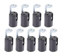 EXCEART 9pezzi Lampada Candela Base Portalampada per Lampadario Basi per Candele Plastica e Ferro Installazione Facile Uso in Casa e Ufficio