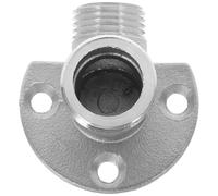 EXCEART Adattatore per Rubinetto Doccia a Parete in Rame Argento Parete Rinforzata 25mm/20mm per Valvole Termostatiche e Rubinetti Esterni
