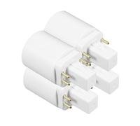 EXCEART Adattatore Portalampada da G24q a E27 4 Pin in Rame Nichelato Facile Installazione e Ampia Compatibilità per Ufficio e Casa, Confezione da 4 Pezzi