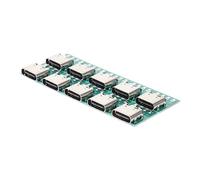 EXCEART Adattatore USB c 3.1 Femmina Fai da Te, Scheda Connettore USB Type-c Scheda Convertitore PCB, Set 10 Pezzi per Trasmissione Dati Stabile e Compatibile