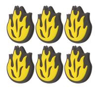 EXCEART Ammortizzatori Antivibranti Giallo 6 in Silicone a Forma di, Controllo e Portatile per Racchetta da Tennis per Partite di Tennis