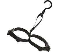 EXCEART Appendino per Asciugare Nylon Pesca per Stivali da Regolabile in e Poliestere Nero, Supporto Versatile Pantaloni da Wading in Armadi Rami Esterni