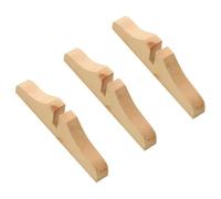 EXCEART Base per Divisorio a 3 Pezzi in Legno Beige per Porte | Supporti per Divisori, Superficie Liscia e Lucidata, per Ufficio Aperto e Hotel, Divisione Flessibile