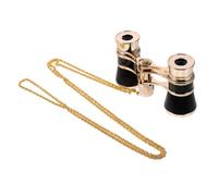 EXCEART Binocolo Piccolo Leggero e Compatto con Design Elegante in Ferro Nero per Montagna e Pesca, Mini Binocolo da Teatro con Catenella