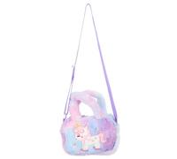 EXCEART Borsa a Tracolla in Peluche a Forma di Unicorno, Borsetta Morbida e Sicura Cerniera Resistente, Regalo per Bambine per Compleanni e Natale, Borsa Cartoon per Ragazze