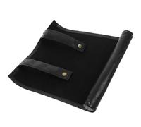 EXCEART Borsa Porta Dadi Semplice ed Organizer da Viaggio in Pelle Pu Nero Pieghevole Grande Capacità per Giochi e Accessori da Tavolo