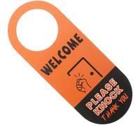 EXCEART Cartello Facile da Capire in Pvc per Porta da Ufficio Appendibile al Pomello della Porta per Hotel e Ufficio