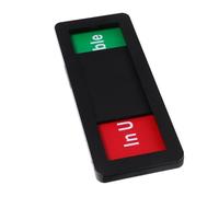 EXCEART Cartello Magnetico Scorrevole per Porte Ufficio e Bagno Segnalazione Privacy In e Indicatore stato Facile Design Bianco