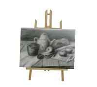 EXCEART Cavalletto da in Legno per Pieghevole e Stabile Supporto per Pittura e Esposizione Piccolo e Portatile per Casa e Esterno