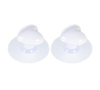 EXCEART Ceramica Bianca Pomello a Cuore, Coppia per Cassetti e Libreria | Base Solida, Resistente All’usura e Poco Fragile, per Casa e Dormitorio, Finitura Bianca