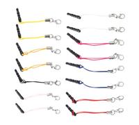 EXCEART Cinturini Per Cellulari Con Ciondolo e Gancio Moschettone 15 Pezzi Colorati Con Tappi Antipolvere Per Accessori Te e Portachiavi Laccetti Leggeri Per Portachiavi e Decorazioni