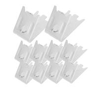 EXCEART Clip per Ripiani Congelatore in Acciaio Inossidabile Stabile per Frigorifero e Congelatore Installazione Facile senza Strumenti 10 Pezzi per Uso Versatile