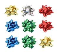 EXCEART Confezione regalo Fiocchi autoadesivi da 2 pollici: 100 pezzi Fiocchi per feste, festival, bottiglie di vino, scatole regalo per matrimonio, compleanno, decorazione natalizia