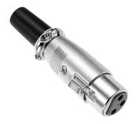 EXCEART Connettore Terminale Xlr Femmina Metallo 3 Pin Plug And Play Suono Realistico per Apparecchiature Audio e Discorsi