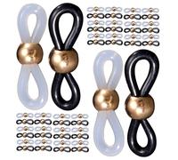 EXCEART Connettori in Silicone Antiscivolo per Catene Porta Terminali Supporto per e da Sole Set da 300 Pezzi Ganci a Sgancio Rapido Adatti per Uso Quotidiano e Sportivo